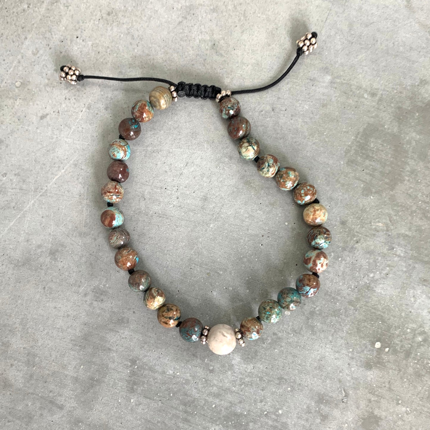 Turquoise Jasper Mala Bracelet